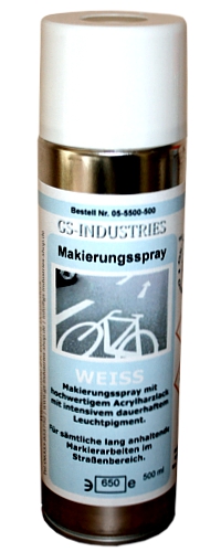 Markierungsspray, weiss, 500, ml, Strassenmarkierungsfarbe, Markieren, Markierspray, günstig online kaufen bei gs-industries-shop.de Markierungsspray, weiss, 500, ml, Strassenmarkierungsfarbe, Markieren, Markierspray, günstig online kaufen bei gs-industries-shop.de