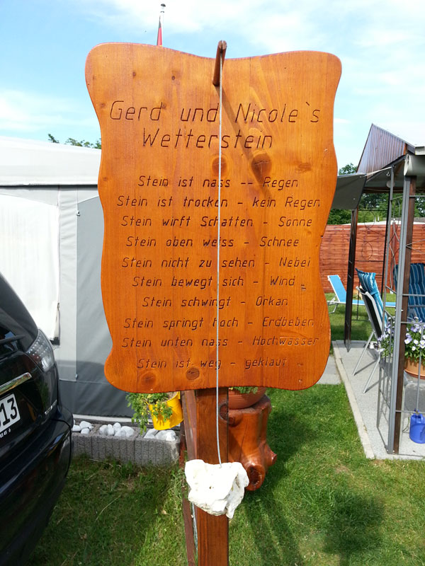 Wetterstein Wetterstation Mit Name Unikat Holz Gs Industries